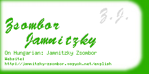 zsombor jamnitzky business card